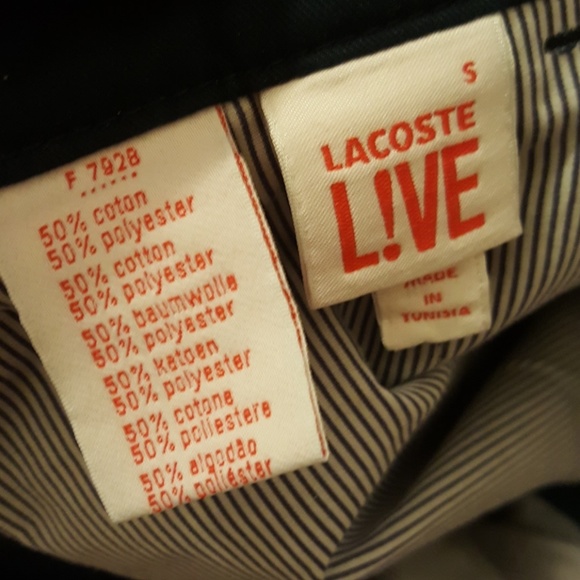 Navy high waisted Lacoste pants - Picture 5 of 5